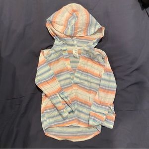 Carters 2T boys hooded lightweight shirt